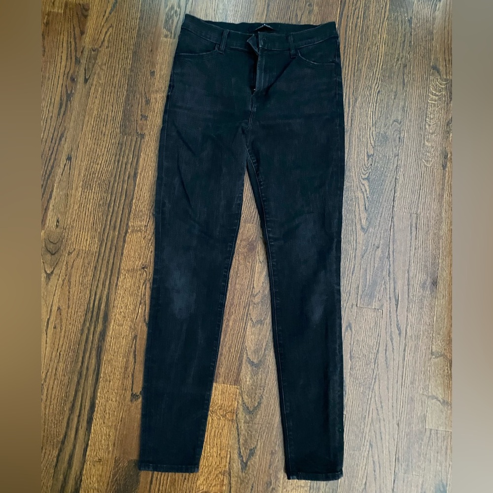 J Brand- MARIA high rise stretch Skinny Jeans cotton blend size 29 Black Womens